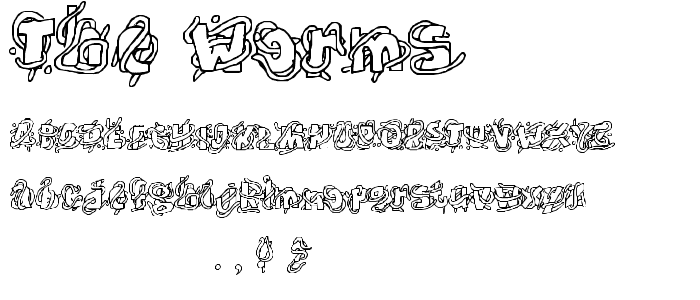 The Worms font